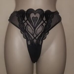 🖤 Honey Birdette 🖤 Rare Black Heart Brief 🖤 NEW! ✨ Never worn! LARGE